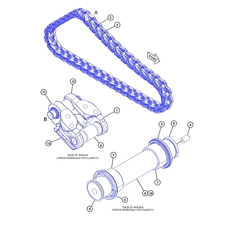 Cat D11 353-7387 bulldozer track link